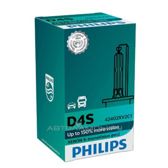 D4S 42V-35W (P32d-5)  5000K X-tremeVision gen 2 (Philips) -37721733 42402XV2C1