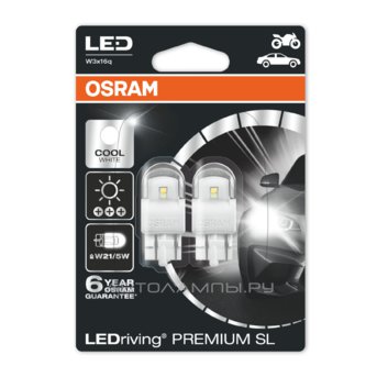 W21/5W 12V-LED (W3x16q) 6000K 3.0W Cool White LEDriving premium ( 2.) 7915CW-02B