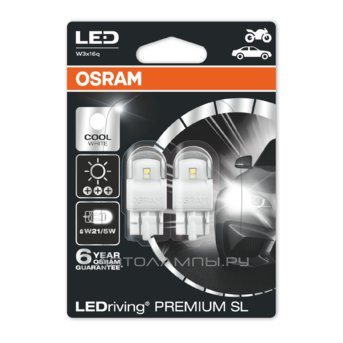 W21/5W 12V-LED 21/5W (W3x16q) 3,0W Cool White 6000K ( 2.) LEDriving premium 7915CW-02B (.2)