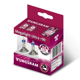 Tungsram H4 Megalight Ultra +90%