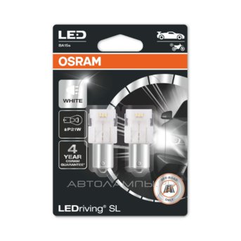 P21W 12V-LED (BA15s) 6000K 1.9W Cool White LEDriving SL (.2.) 3 . 7506DWP-02B